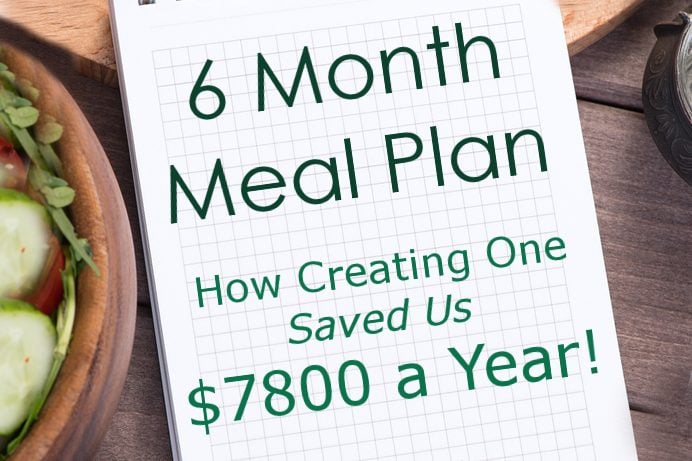 Six Month Meal Plan