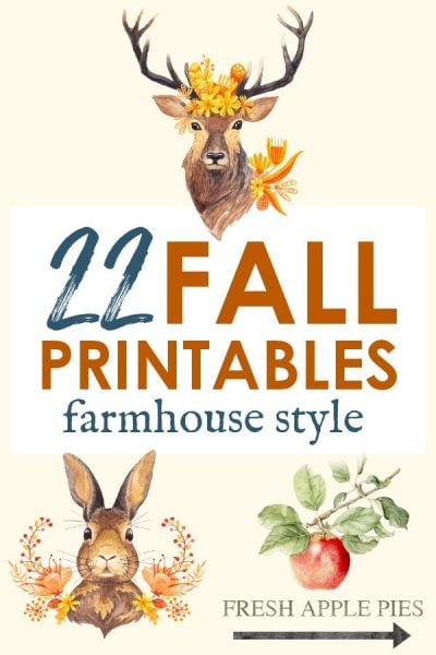 Farmhouse Fall Decor - 22 Printable Fall Art Pieces for FREE!
