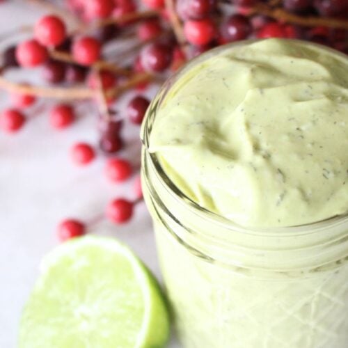 Chick-Fil-A Copycat Avocado Lime Ranch Dressing (Ready in 5 Minutes!)